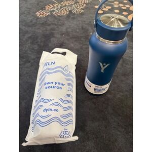 DYLN Living Water Bottle 32oz Navy Blue Alkaline Hydrogen Insulated Stainless